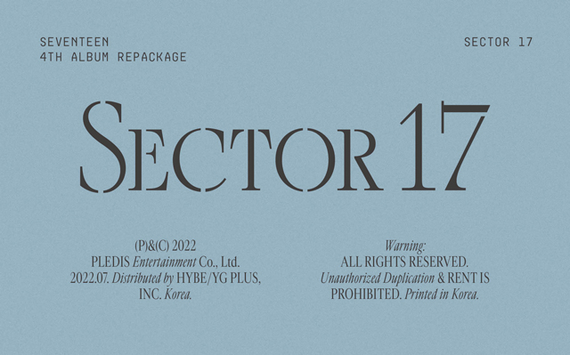 SEVENTEEN 4th Album Repackage 'SECTOR 17'NEW HEIGHTS ver./SEVENTEEN