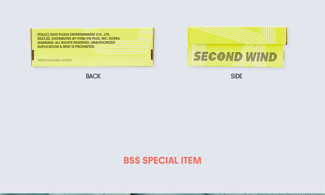 BSS 5st Single Album 'SECOND WIND' (Special Ver.)/BSS(SEVENTEEN)