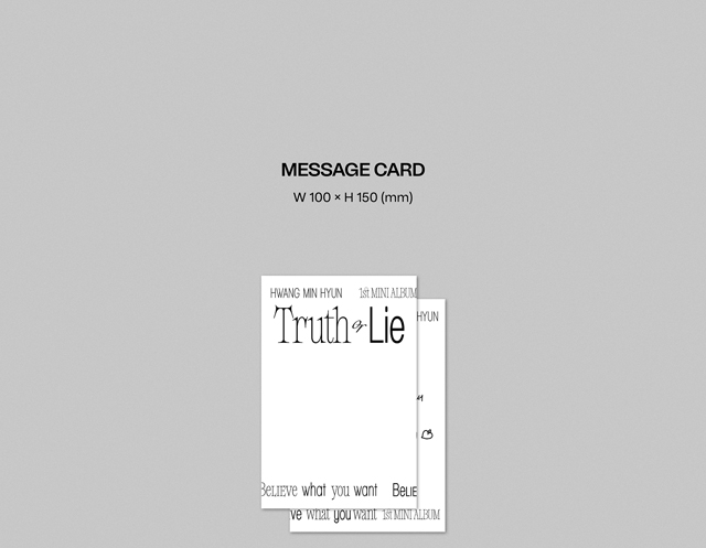 Truth or Lie (Deluxe ver.)/HWANG MIN HYUN