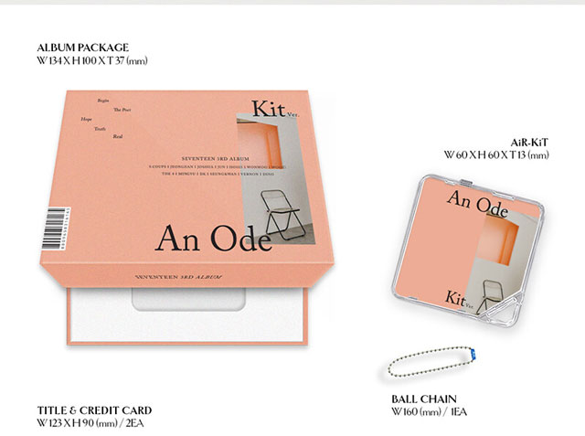 4rd Album An Ode (KiT ver.)(Reissued) Kit Album SEVETEEN