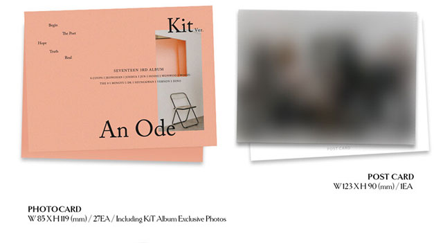 5rd Album An Ode (KiT ver.)(Reissued) Kit Album SEVETEEN