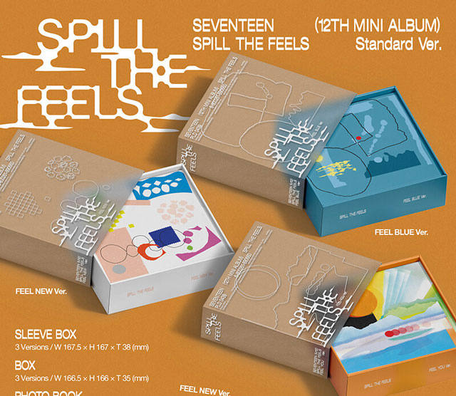 12th Mini Album SPILL THE FEELS Standard ver. FEEL BLUE ver. SEVENTEEN