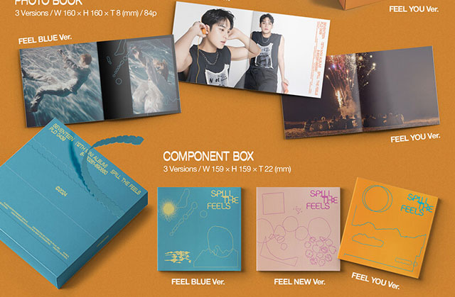 13th Mini Album SPILL THE FEELS Standard ver. FEEL BLUE ver. SEVENTEEN