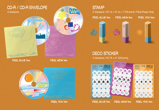 14th Mini Album SPILL THE FEELS Standard ver. FEEL BLUE ver. SEVENTEEN