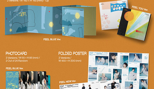 16th Mini Album SPILL THE FEELS Standard ver. FEEL BLUE ver. SEVENTEEN