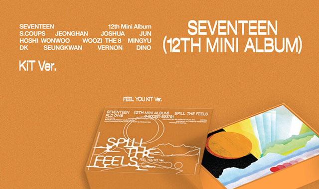 12th Mini Album SPILL THE FEELS (KiT Ver.) FEEL NEW ver. SEVENTEEN