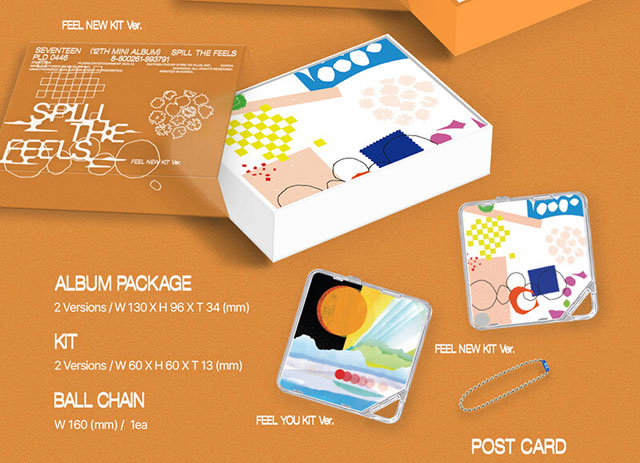 13th Mini Album SPILL THE FEELS (KiT Ver.) FEEL NEW ver. SEVENTEEN