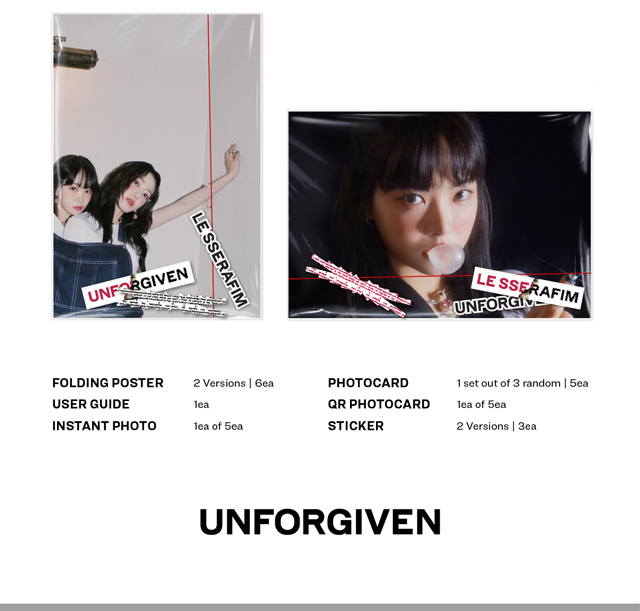 2st Studio Album UNFORGIVENWeverse Albums ver. A ver./LE SSERAFIM