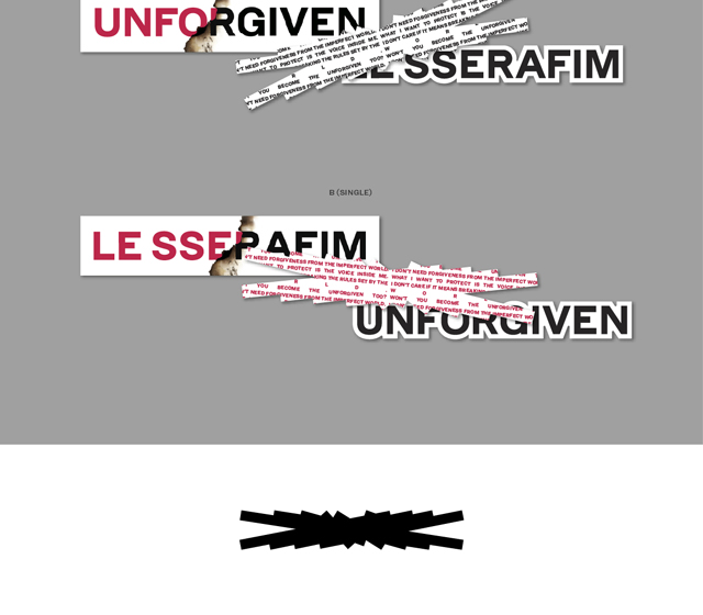 12st Studio Album UNFORGIVENWeverse Albums ver. A ver./LE SSERAFIM