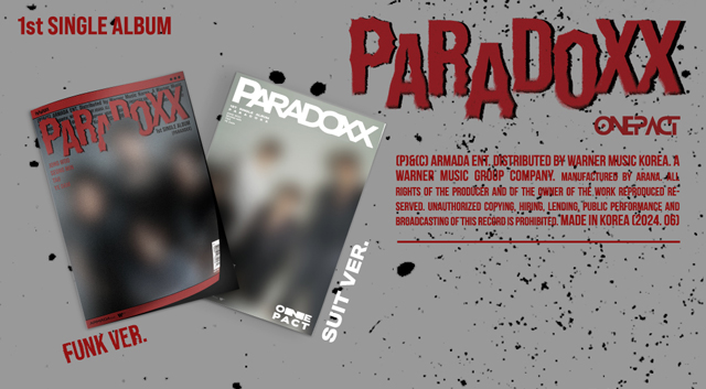 1ST SINGLE ALBUM PARADOXX FUNK VER. ONE PACT 