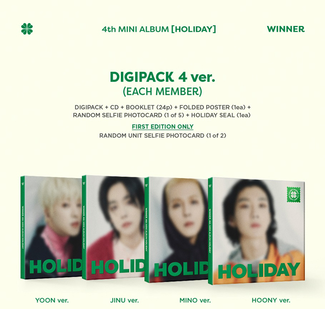 WINNER 4th MINI ALBUM [HOLIDAY] (DIGIPACK ver.)[YOON ver.]/WINNER