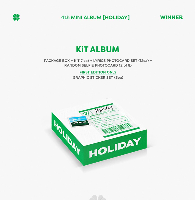 WINNER 4th MINI ALBUM [HOLIDAY]KiT ALBUM/WINNER