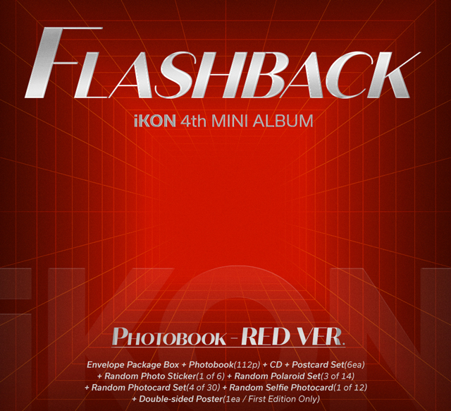 iKON 4th MINI ALBUM [FLASHBACK] (PHOTOBOOK ver.) [Red ver.]/iKON