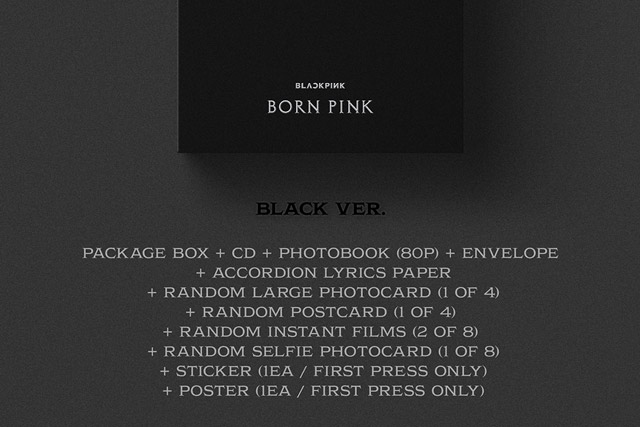 BLACKPINK 3nd ALBUM [BORN PINK] BOX SET ver. Black ver./BLACKPINK