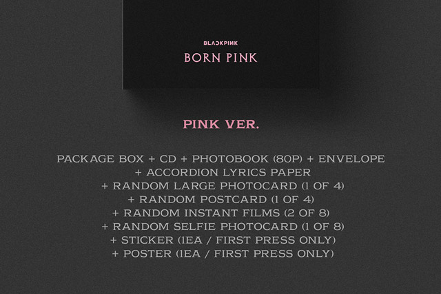 BLACKPINK 3nd ALBUM [BORN PINK] BOX SET ver. Pink ver./BLACKPINK
