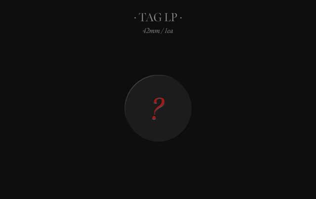 ME YG TAG ALBUM LP Ver. B ver./JISOOBLACKPINK