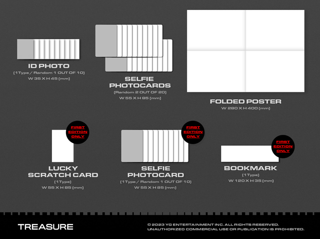 TREASURE 4ND FULL ALBUM REBOOT PHOTOBOOK VER. A ver. ONYX ver TREASURE