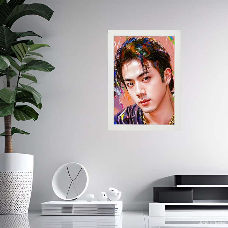 BTS JIN ジン アート ポスター +フレームセット S1(24X33cm