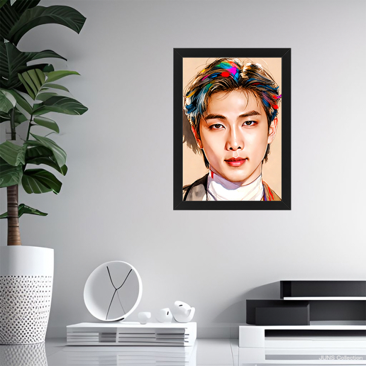 防弾少年団(BTS) - BTS アクリルポスターフレーム BTS RM アールエム アート ポスター +フレームセット 黒