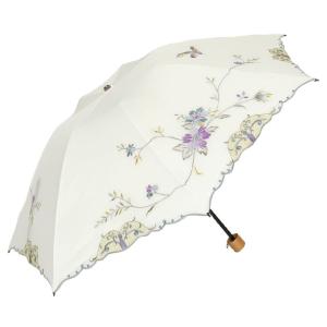 シノワズリーモダン 日傘 完全遮光 晴雨兼用 レディース 折りたたみ UVカット 遮熱 刺繍  軽量...