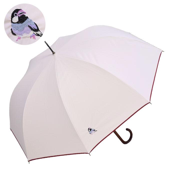雨傘 遮光雨傘 レディース かわいい おしゃれ 1級遮光 UVカット 長傘 折りたたみ傘 大判 刺繍 TWINCUT｜c-modern2｜03