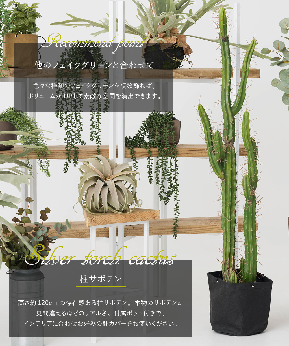 フェイクグリーン サボテン 人工 観葉植物 造花 リアル 大型 おしゃれ