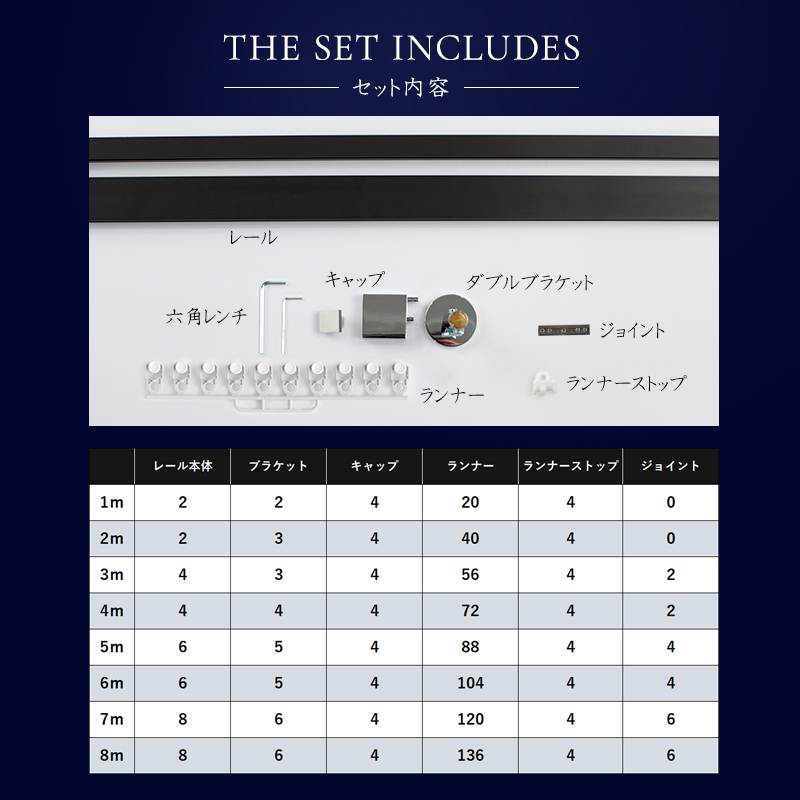 カーテンレール アイアンレール ADIUM エグゼクティブ ダブル