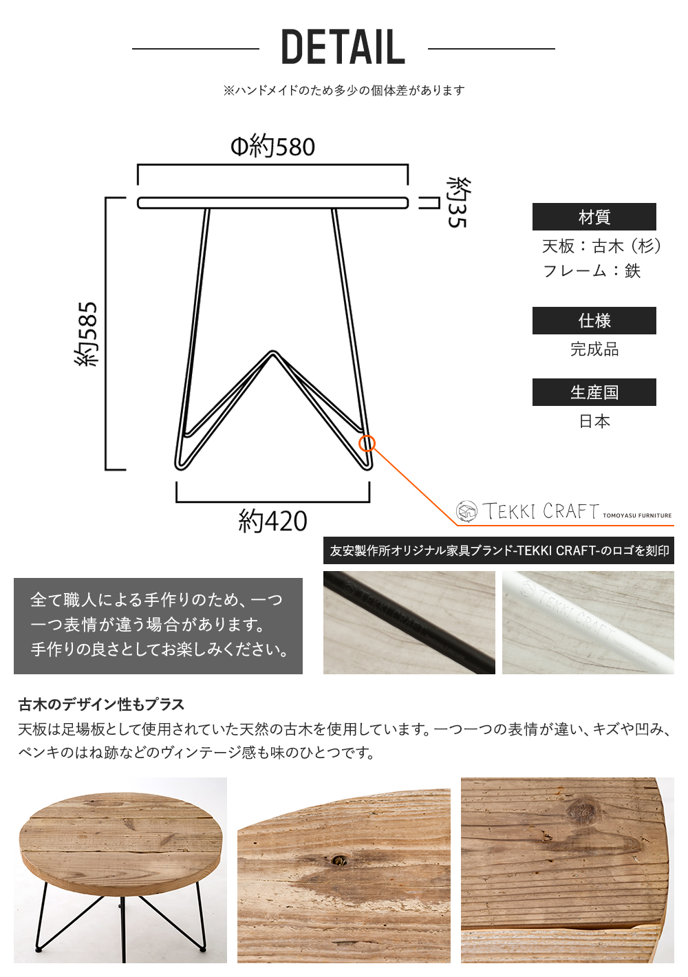楽天市場】アイアン（サイドテーブル・ナイトテーブル｜テーブル