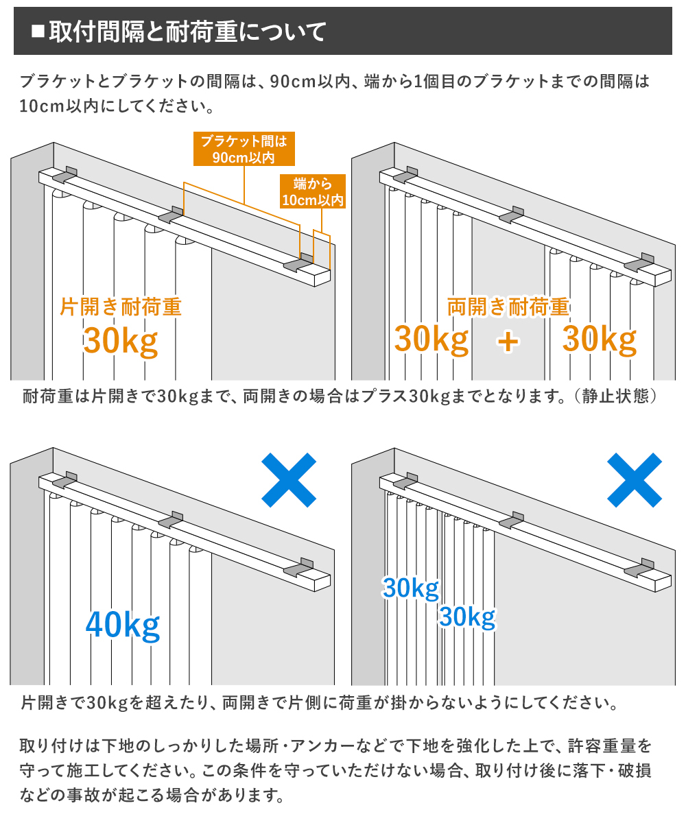 カーテンレール 大型レール 業務用 工場用 アルミ製 2m GT30 ランナー