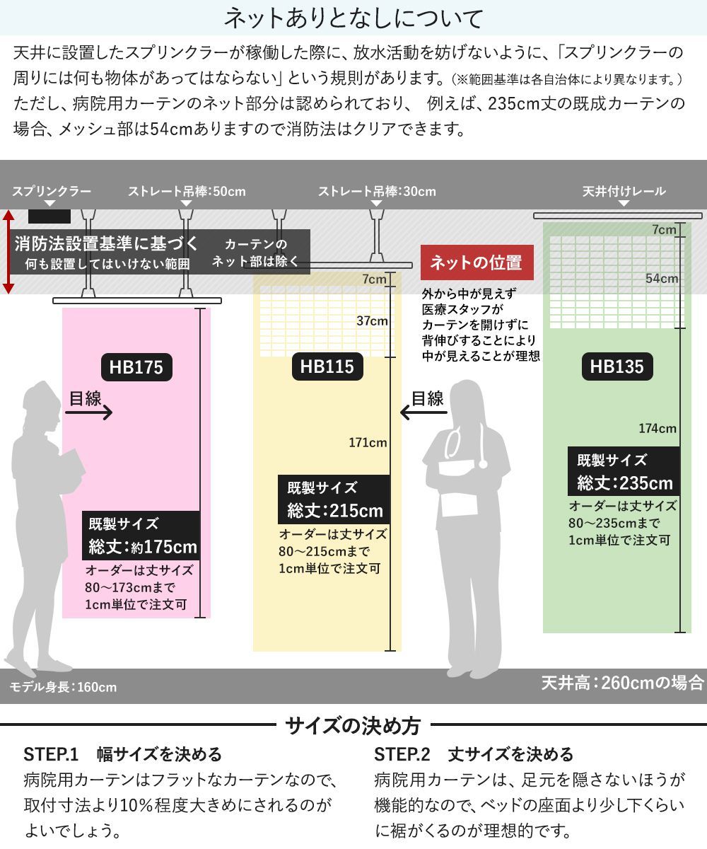 病院用 医療用 カーテン 間仕切り 制菌 抗菌 防炎 日本製