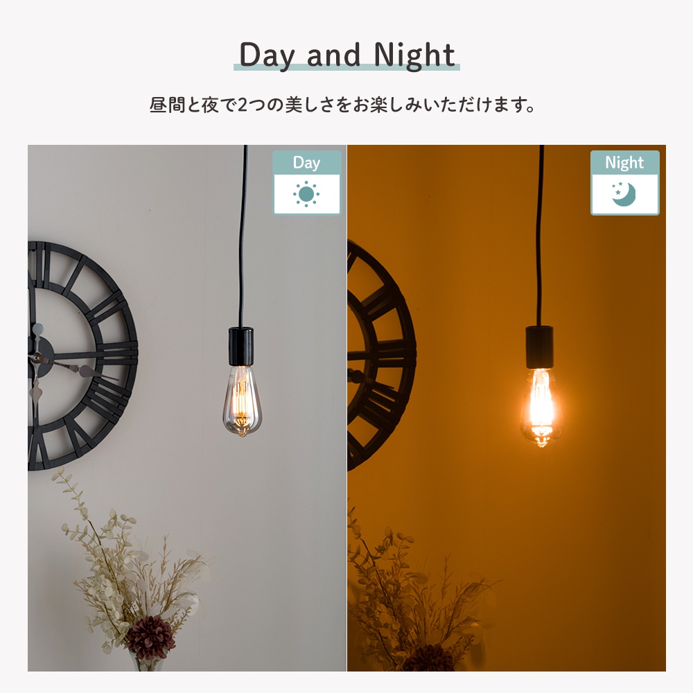 照明 ペンダントライト 1灯 陶器ソケット 吊り下げ灯具 60cm E26 天井