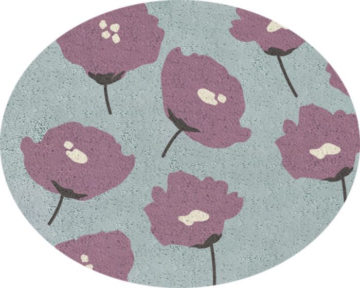 ラグ ラグマット 高密 弾力 MINE マイン Anemone アネモネ 長方形 楕円 200×250cm 毛足15mm 直送品 JQ
