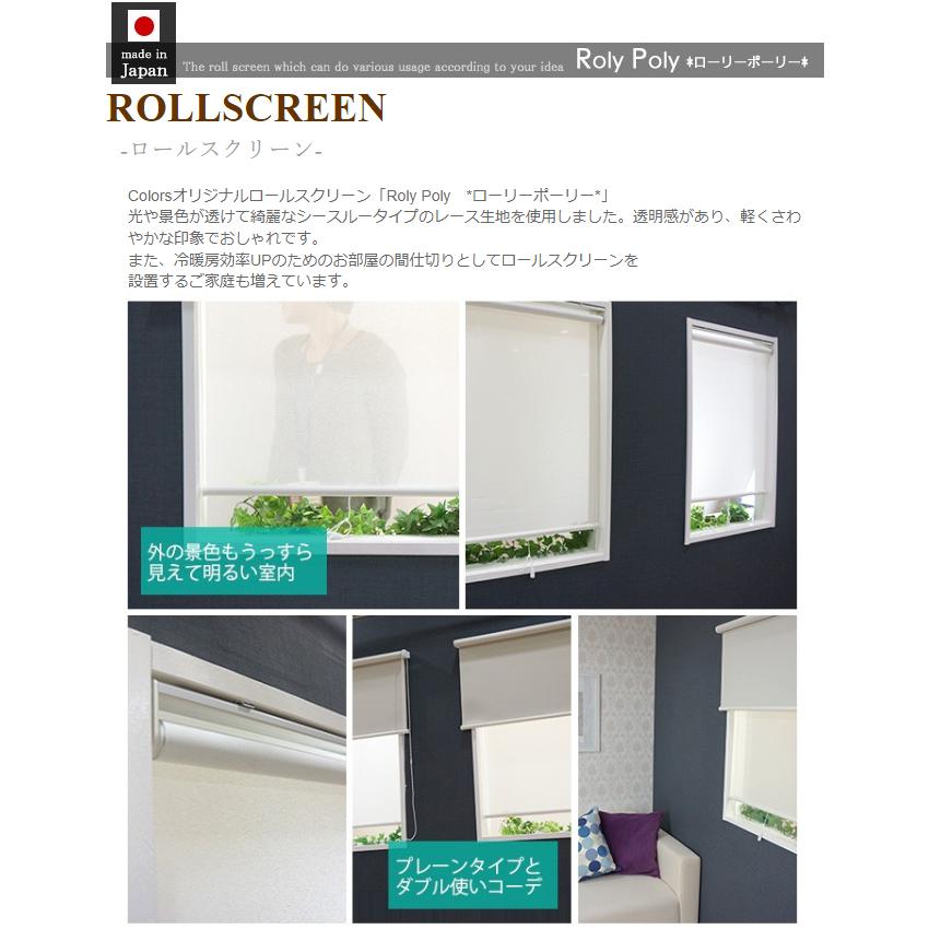 ロールスクリーン レース シェード [幅30〜45 丈81〜120] RSN | ブランド登録なし | 02