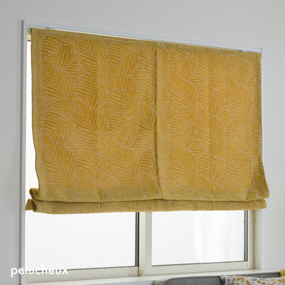 ローマンシェード サイズオーダー I型シングル 幅141〜190cm 丈151〜200cm YH8012ペリュシュOKC5