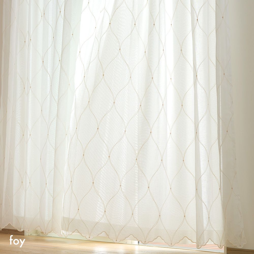 レースカーテン サイズオーダー 幅101〜200cm 丈50〜270cm YP3000フォイ OKC5