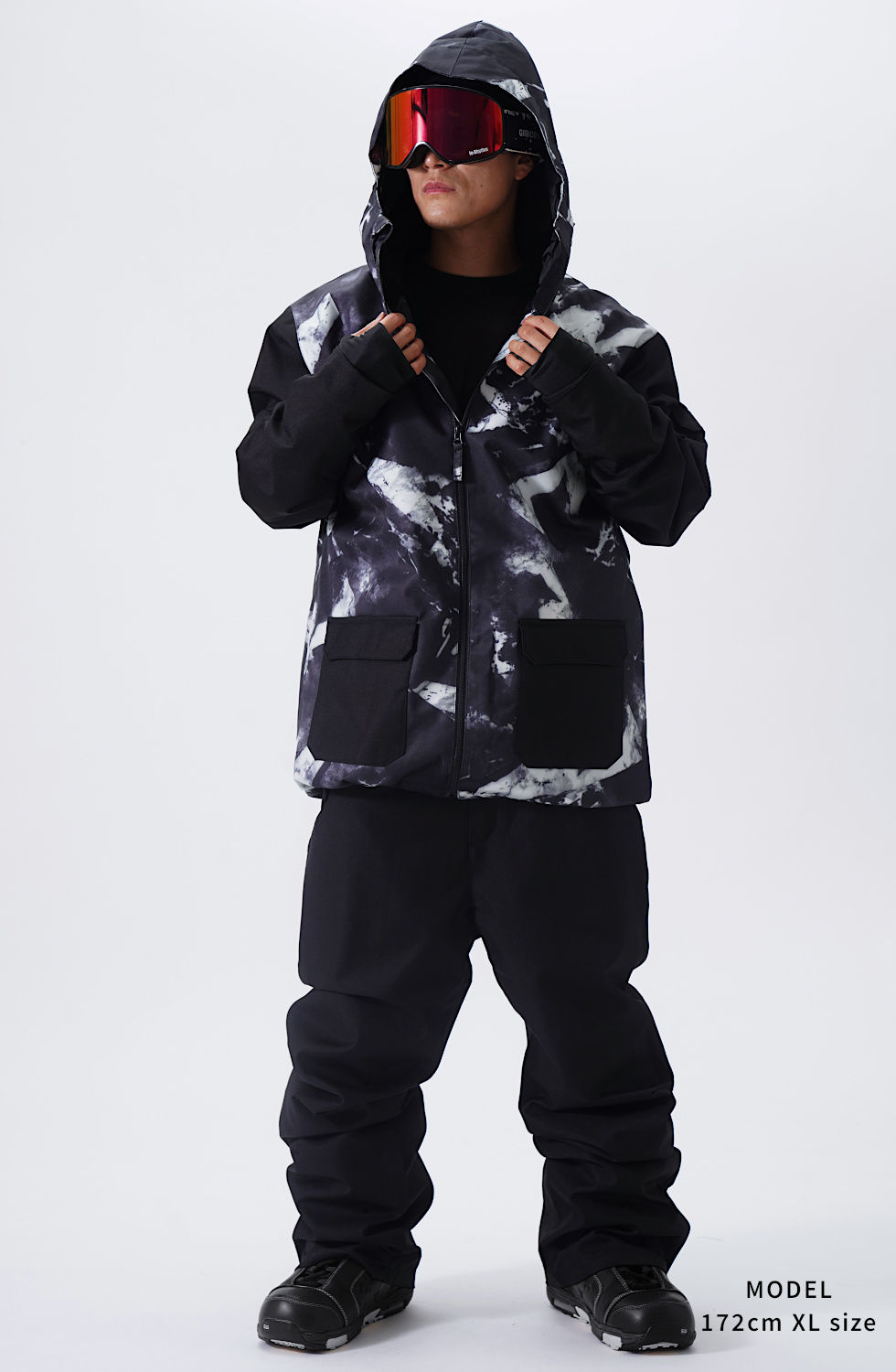 セール/スノーボード ウェア/上下セット/スノボー/黒×白/2XLサイズ 楽天市場】《クーポン1000円OFF》 スノーボードウェア スキーウェア