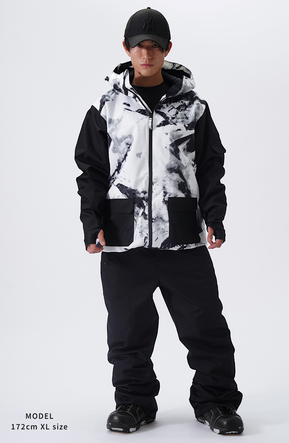 スノーボードウェアセット ブラック/ホワイト Lサイズ 楽天市場】スノーボードウェア 白の通販