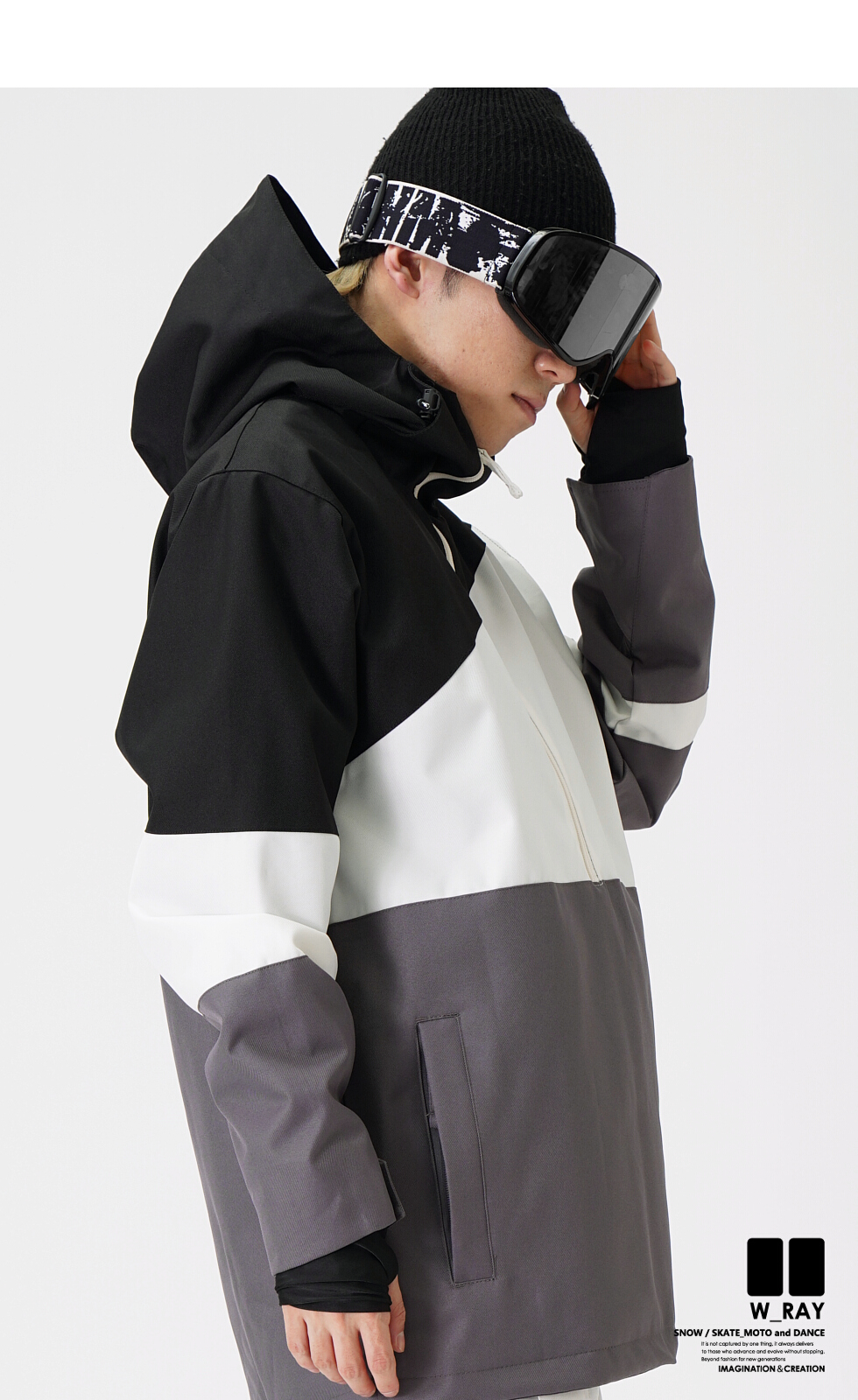 スノーボード ウェア レディース メンズ プルオーバー ジャケット単品