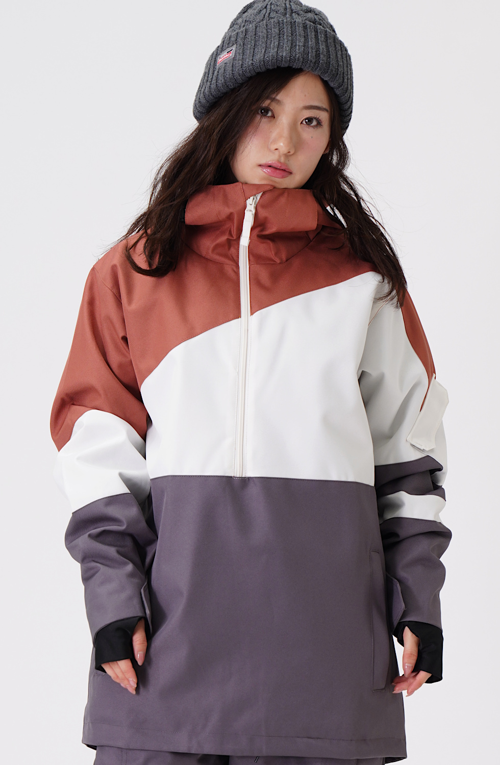 スノーボード ウェア レディース メンズ プルオーバー ジャケット単品