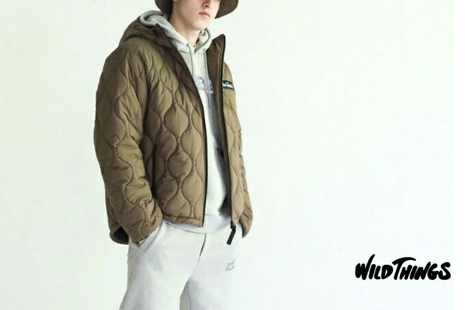 WILD THINGS /ワイルドシングス QUILTED HOOD JACKET : CS STORE