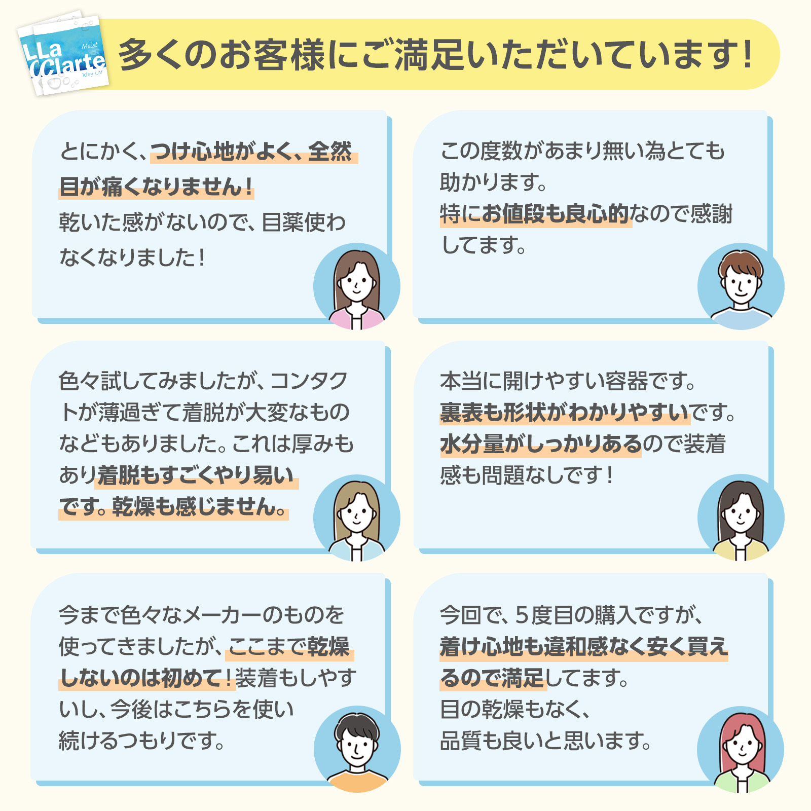 LaClarte (ラクラルテ) ワンデーUV Confort 30枚入1箱 / メール便 | LaClarte | 06