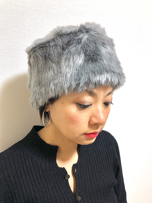 ロシアンハット ハット モコふわシルエットが小顔ゴージャスを叶える