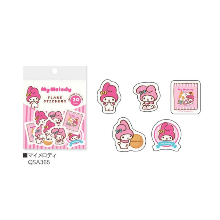 サンリオキャラクターズ おやつパーティ 和紙フレークシール sanrio