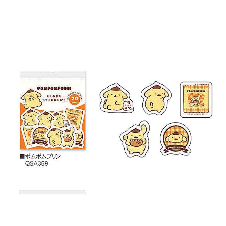 サンリオキャラクターズ おやつパーティ 和紙フレークシール sanrio