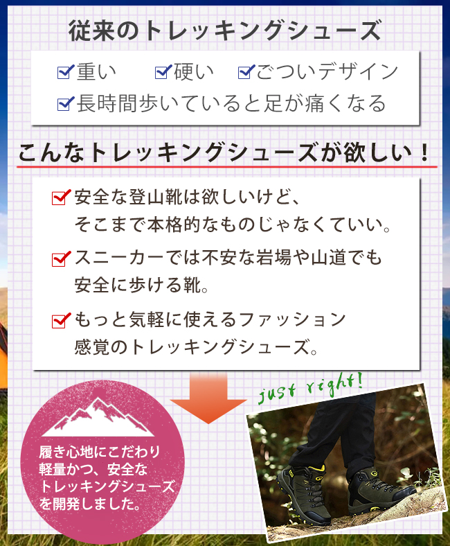 トレッキングシューズ 登山靴 スニーカー メンズ レディース 靴 シューズ アウトドアシューズ 登山 男女兼用 Kiurznrm アウトドア キャンプ 登山 Cyaidaho Org