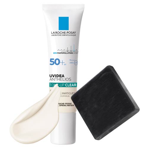 ラロッシュポゼ UVイデアXL トーンアップ ローズ+ or ホワイト or クリア 30ml  + ハイドロキノン配合洗顔ソープミニ 正規品保証 | LA ROCHE POSAY | 03