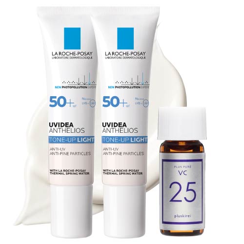 ラロッシュポゼ UVイデアXL プロテクション トーンアップ 選べる2個セット ホワイト 色なし or ローズ+ ピンク色 さらにVC25お試しミニ付き 正規品保証 | LA ROCHE POSAY | 01