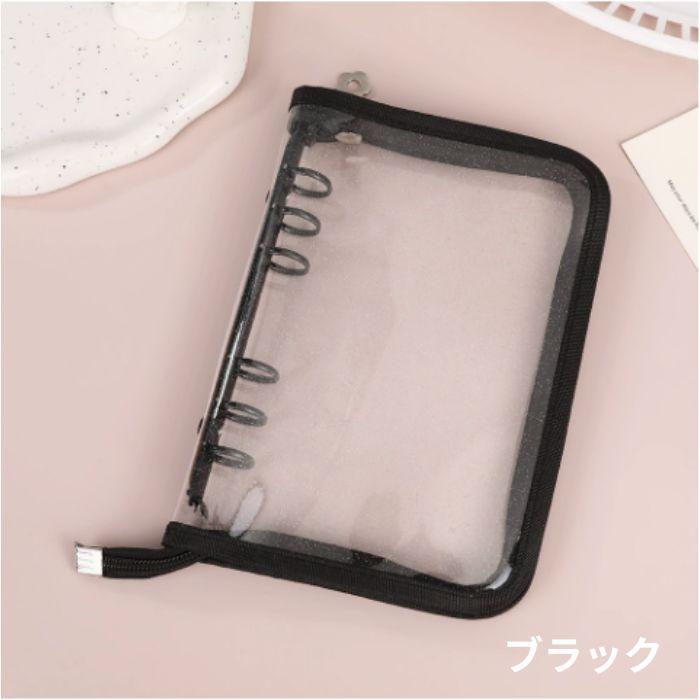 シール帳 バインダー A6 ファスナー付き (リフィル10枚付き) アルバム ファイル ケース 推し活 シール収納 オタ活グッズ トレカ収納 | ブランド登録なし | 02