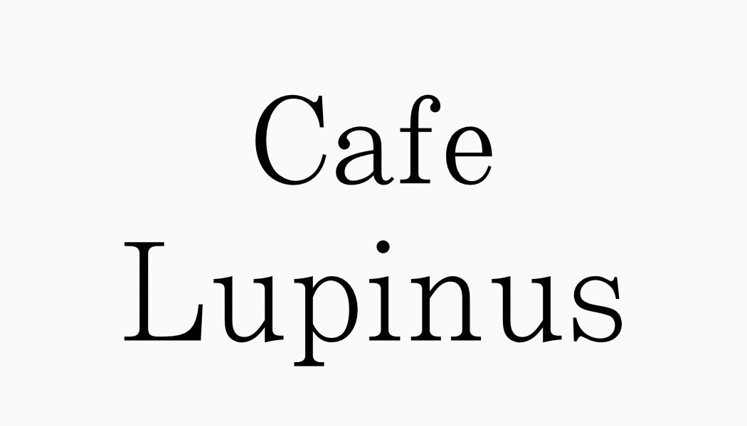 Cafe Lupinus ヘッダー画像