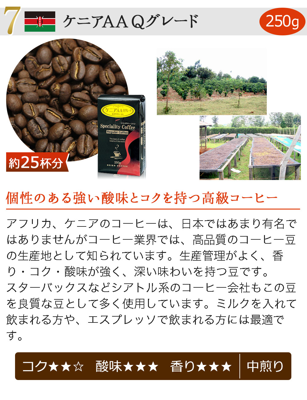 コーヒー コーヒー豆 粉 高級レギュラーコーヒー8種セット2kg
